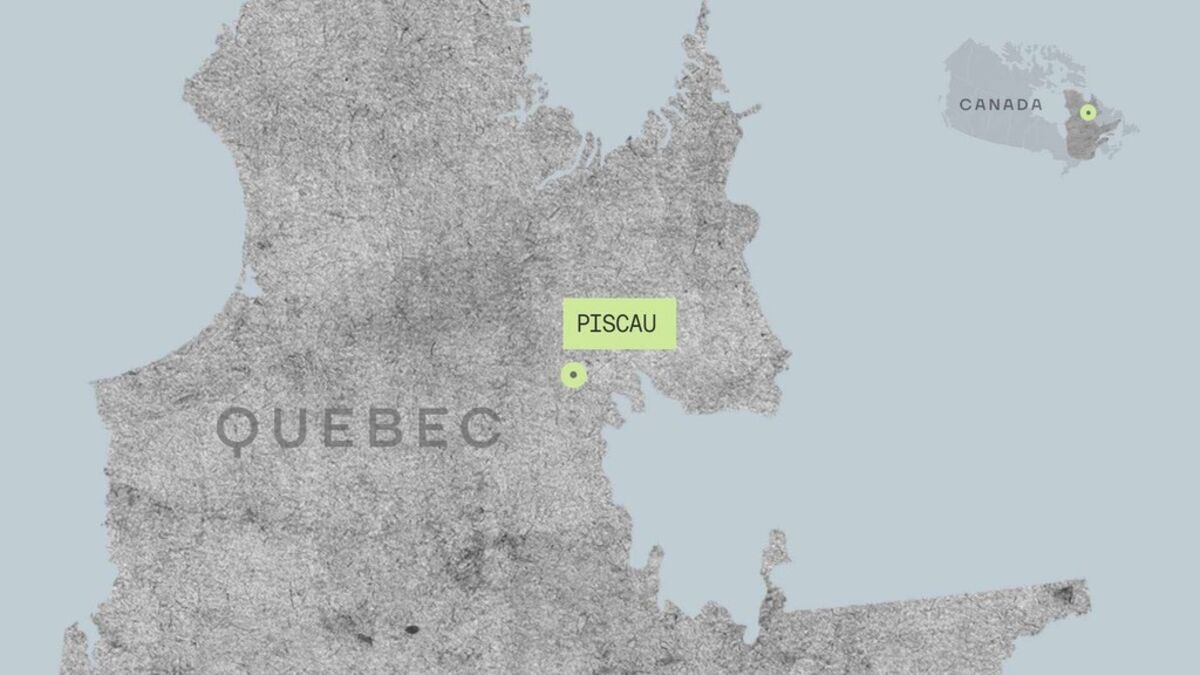 Piscau-North, Quebec location map