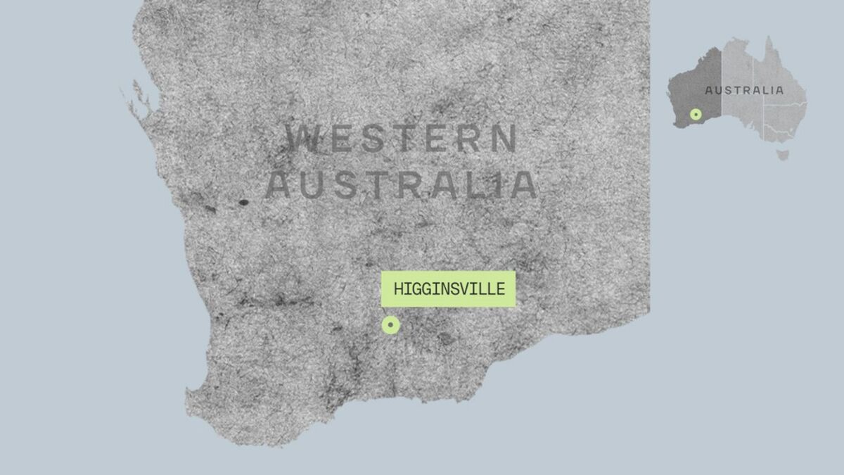Higginsville, Western Australia location map